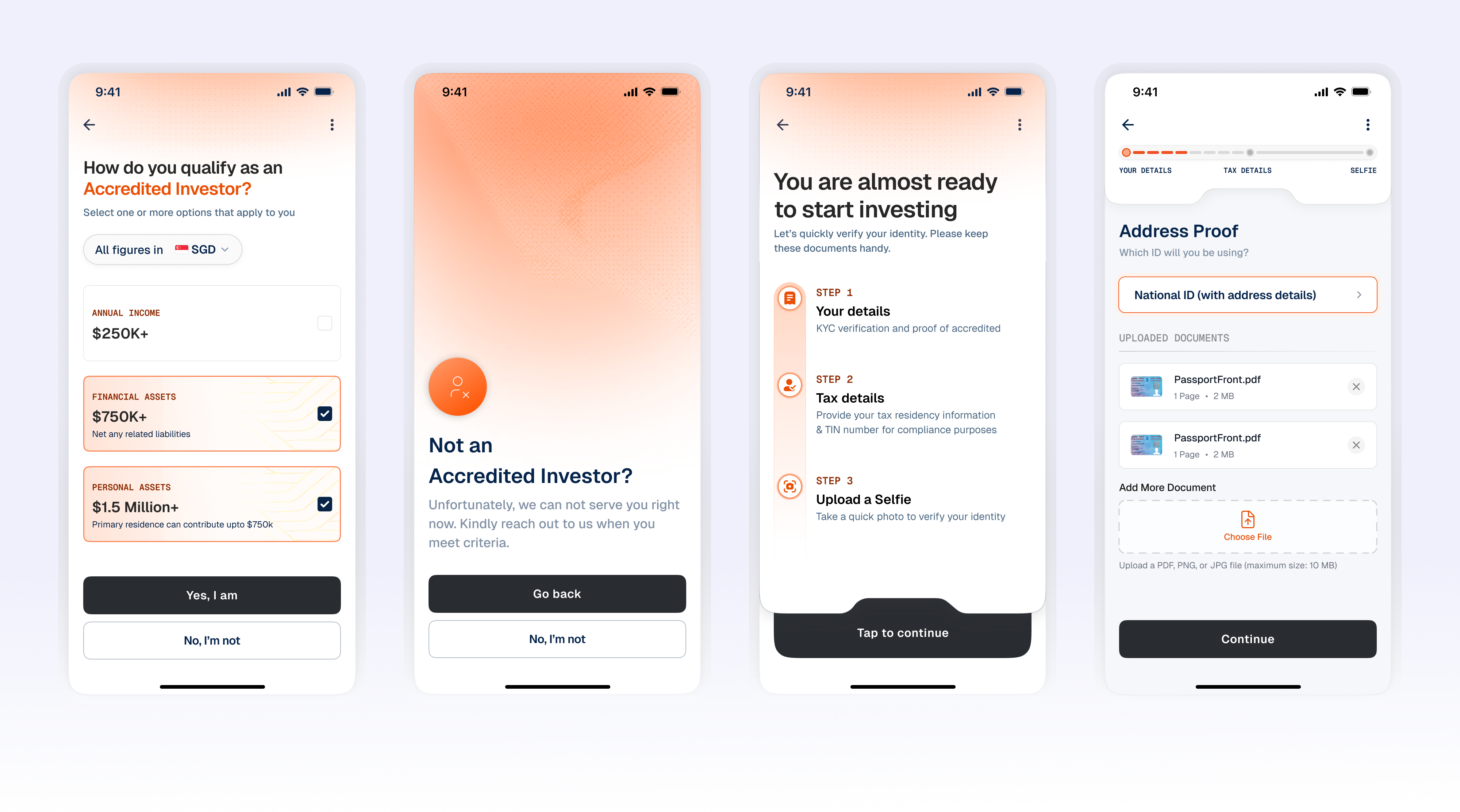 Keenai onboarding sequence introducing the product and portfolio context
